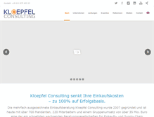 Tablet Screenshot of kloepfel-consulting.com